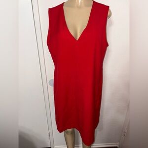 V Neck Gap Shift Dress Sleeveless Knee Length Size L Tall  New